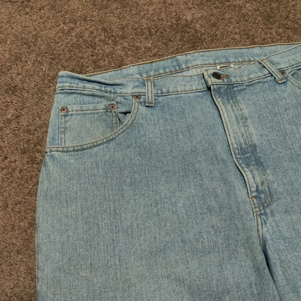 Vintage Levis 560 Jeans Mens 38 x 28 Blue Tapered Hemmed‎ Made in USA 90s Denim